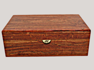 <span><b>Chechen Burl </b></span><br> Solid Wood 75-100 Cigar Humidor