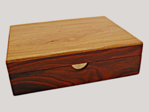 <span><b>Coco Bolo and Osage Orange </b></span><br>Solid Wood Desktop Humidor 30 Cigars