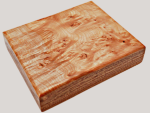 <span><b>Mahogany/Maple Burl</b></span><br> 4 Cigar Travel Humidor